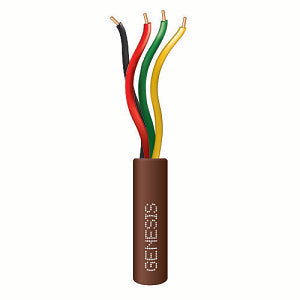 Genesis 21035807 Speed Bag 22/4 Solid Riser Cable, 500', Brown (Replaces 11035807)