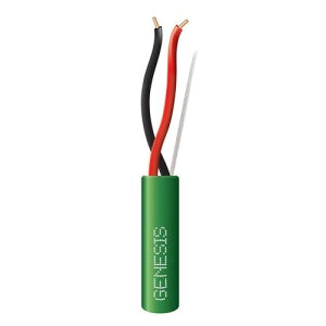 Genesis 45111005 16/2 Solid Plenum Fire Alarm Cable, Unshielded, FPLP, CL3P, FT6, 1000' (304.8m), Reel, Green