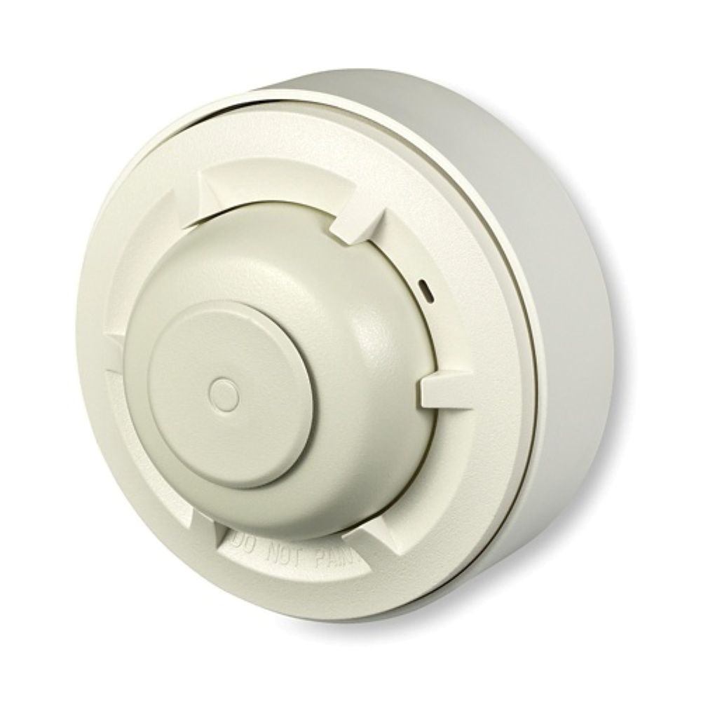 White smoke detector on a white background