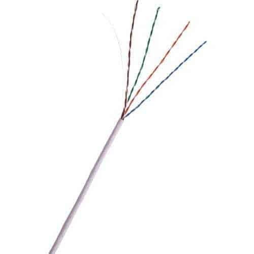 ADI PRO 0E-CAT5RWH CAT5e Riser Cable, 24/4 Solid BC, U, UTP, CMR/FT4, Sunlight Resistant, 1000' (304.8m) Express Box, White