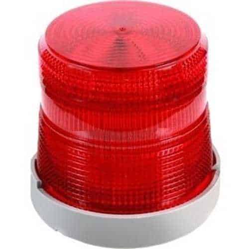 Edwards Signaling Xtra-Brite LED Dual-Mode Visual Indicator for NEMA 4x Applications, 24VDC, Red, Steady or Flash