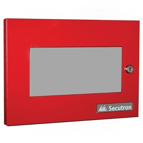Secutron MMX-BB-1001DR Enclosure for 1-Module of RAXN-LCD or RAXN-LCDG Annunciators, Red Door