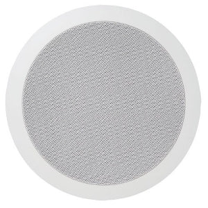 Speco SPG66T 6" 70/25V Modern Grille In-Ceiling Contractor Speaker, Off-White