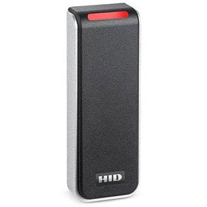 Black key reader on a white background