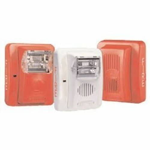 Gentex GEC24-177WW GEC Low Profile Evacuation Horn/Strobe, 177CD, Wall Mount, White Faceplate