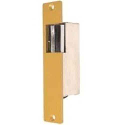 Edwards Signaling 170 Series Mortise Door Opener, 4-6DC 8-16AC op voltage, 1.3-2.7A, satin chrome faceplace and nosing, for use in wood and metal jambs