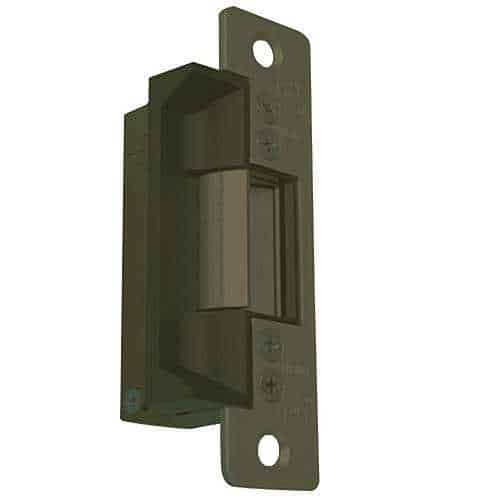 Metal door lock on a white background