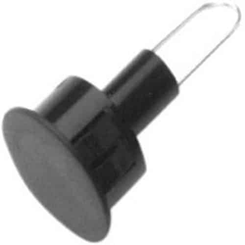 GRI PW-75-BL 3/4" Diameter 1-1/2" L, Self Locking Pre-Wired Plug, Black (Min Order Qty of 100)