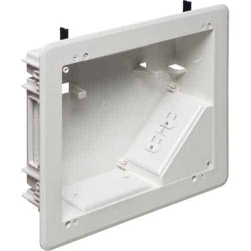 Arlington TVBU810 TV Box for Versatile Home Theater Installations, 8" 10" in, Plastic, White