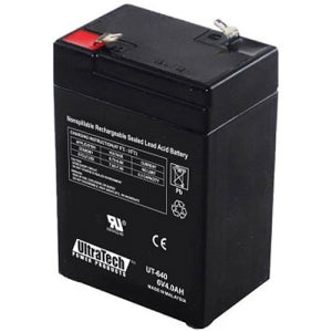 UltraTech IM-640 6V 4AH Sealed Lead Acid Battery, F1 Terminal