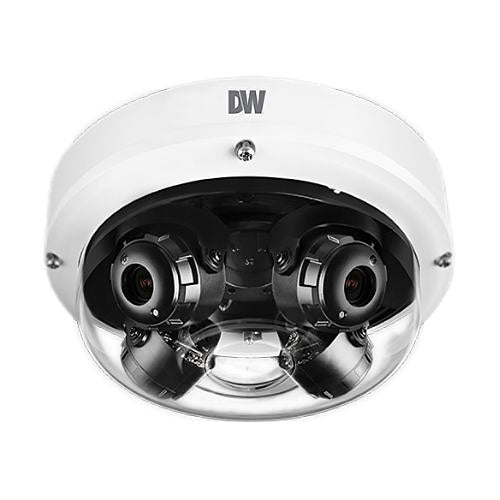 Digital Watchdog DWC-PVX20WATX MEGApix Flex 4-in-1 4x5.14MP Customizable Outdoor Vandal Dome IP Camera, (4) 2.8-8.0mm Lens