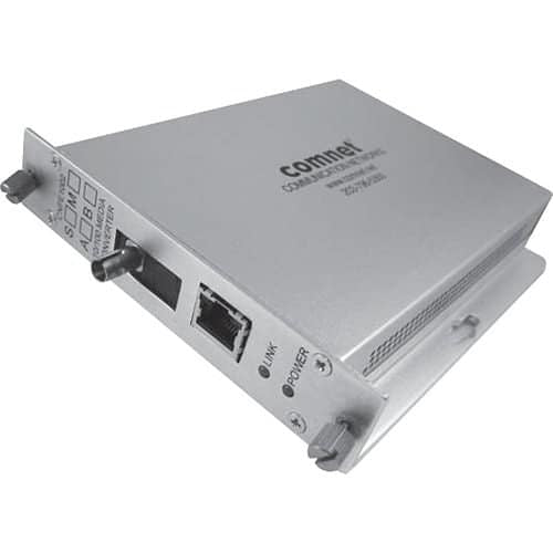 ComNet CNFE100X Series Ethernet Electrical to Optical Media Converter, ST Connector, Multimode, Fiber, 100Mbps