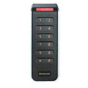 Honeywell remote control with numeric keypad on a white background
