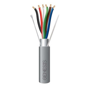 Genesis 22061109 22/6 Stranded Shielded Cable, Gray