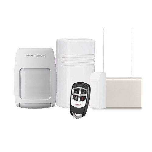 Honeywell Home VPLUS-WRLS18 Wireless Expansion Kit with 5881ENH Receiver, 5816WMWH 10-Magnetic Contact, Passive Infrared Detector-Residential