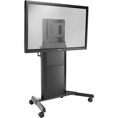 Chief XPD1U XL Electric Height Adjustable Flat Panel Cart for 55"-100" Displays, 310 lbs Max, Black