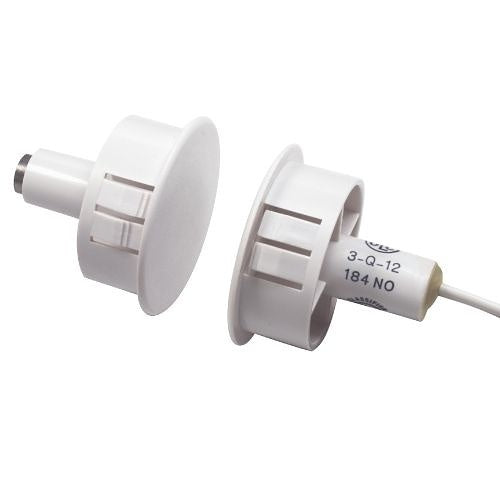 GRI 199-12-B 1" Steel Door Recessed Switch Set, Standard Gap, 5W, 175VDC, 0.25 Amp, DPDT, X 2, Brown