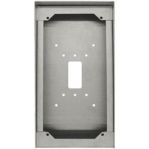 Metallic switch plate cover on a white background
