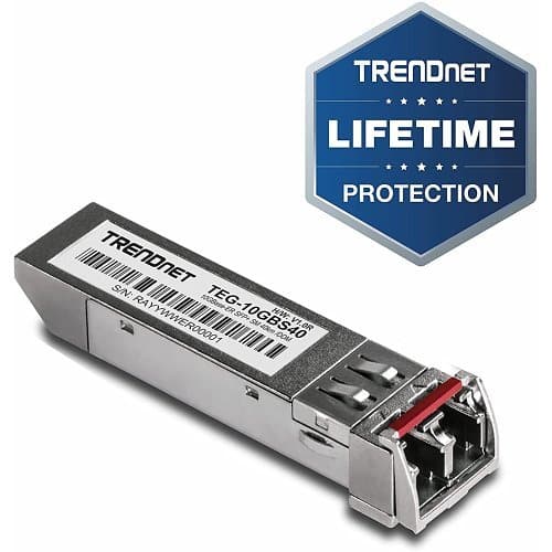 TRENDnet TEG-10GBS40 10GBASE-ER SFP+ Single Mode LC Module 40 km (24.9 miles) with DDM