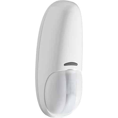 White motion detector on a white background