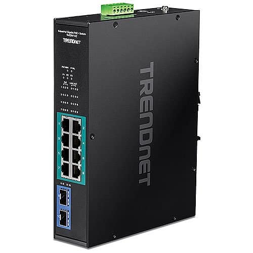 Trendnet network switch with multiple ports on a white background