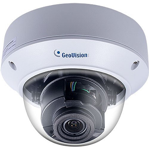 GeoVision GV-TVD4810 AI 4MP Super Low Lux WDR Pro IR Vandal Proof IP Dome Camera, 2.7-13.5mm, White