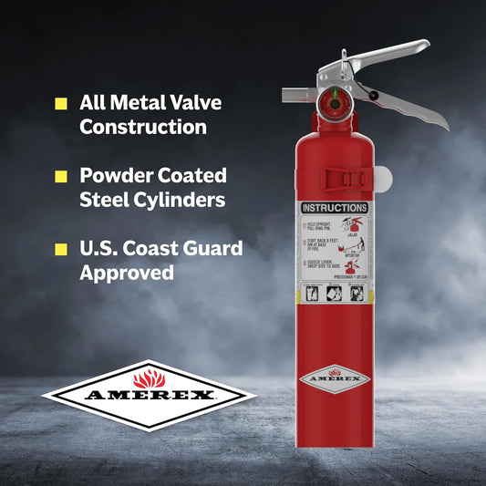 Amerex B417T 2.5lb ABC Dry Chemical Extinguisher with Vehicle Bracket
