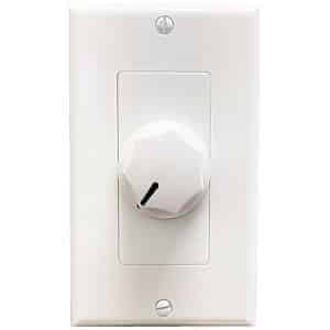 Speco WAT10DW WAT Series 10W 70/25V Wall Plate Volume Control, White