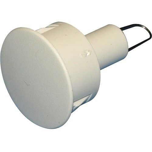 GRI PW-75-W 3/4" Diameter x 1-1/2" L, Self Locking Pre-Wired Plug, White 100 pack