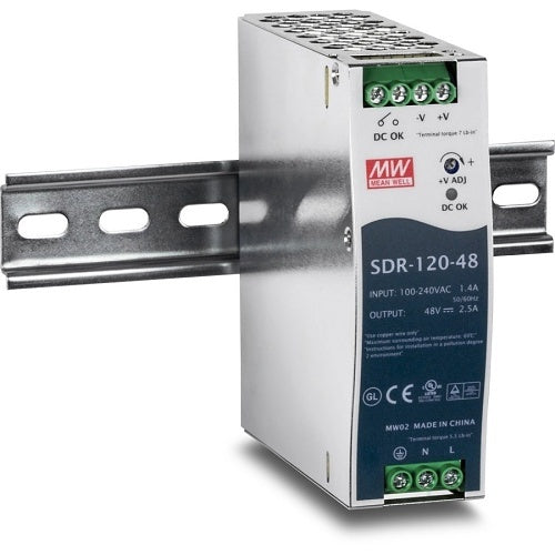 TRENDnet TI-S12048 120W Single Output Industrial DIN-Rail Power Supply