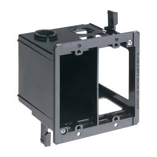 Arlington LVDR2 Power and Low Voltage Box for Existing Construction, 2-Gang, Black, 5-pack (LVDR205)