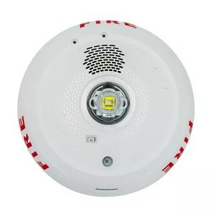 System Sensor PC2WLED Series 2-Wire Ceiling Mount Horn Strobe with LED, 2W, White