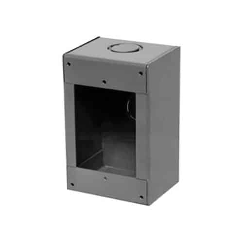 Edwards Signaling 27193-16 Genesis Series Back Box, surface-mounted, 1-gang, 4.75"H 3.0"W 2.5"D, White