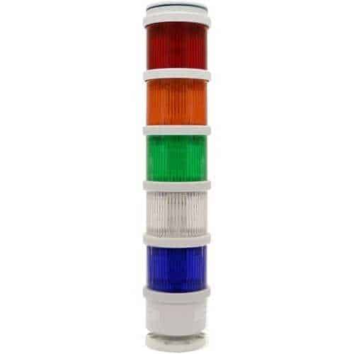 Edwards Signaling 200 Class 70mm Stacklight, SMD Steady or Flashing LED Module and Light Source Blue with Gray, 24V AC/DC