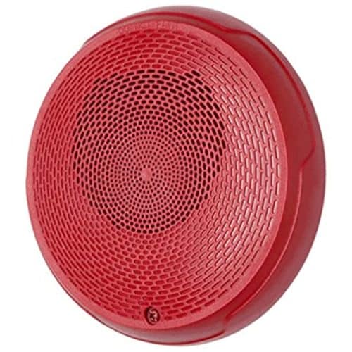 System Sensor SPCRL L-Series Indoor High Fidelity Speaker, Ceiling Mount, Red