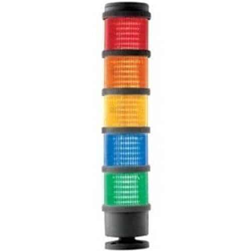 Edwards Signaling 200 Class 70 mm Stacklight, SMD Steady LED Module and Light Source Green with Black, 24V AC/DC