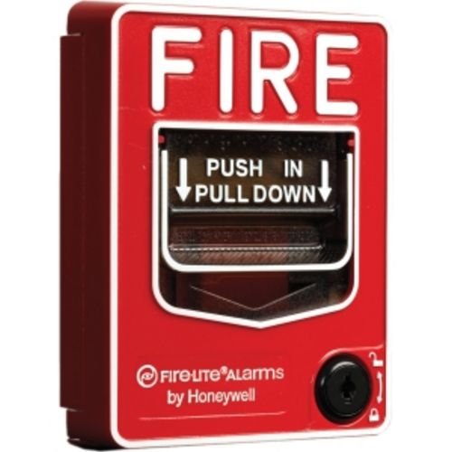 Fire-Lite BG-12S Single-Action Pull Station with Pigtail Connections