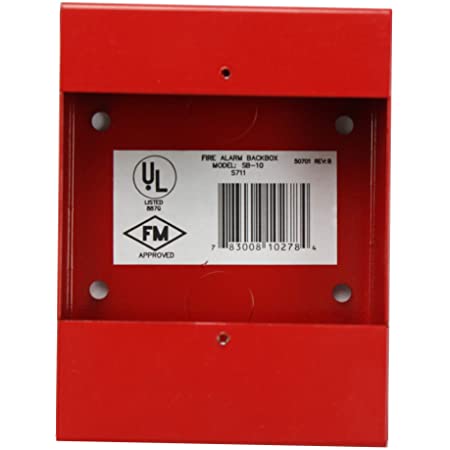 Fire-Lite SB-10 Surface Mount Backbox for BG Series Pull Stations, Metal
