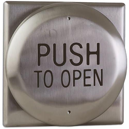 Camden CM-41/3 4-1/2" Round w/ Square Back Plate, Push Plate Switch