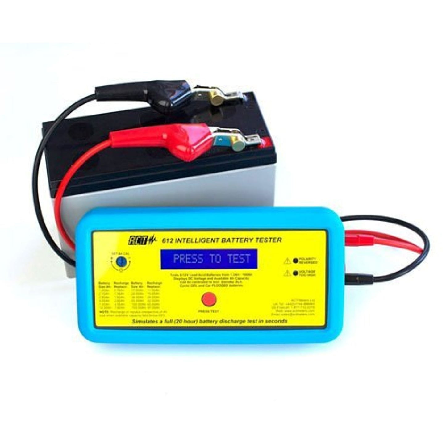 ACT 612 6V/12V Lead Acid Intelligent Battery Tester