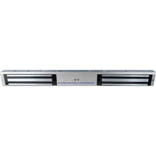 Alarm Controls 600DLB Double Magnetic Lock with LED Status Indicator, Bond Sensor and Door Status Sensor, Clear Anodized