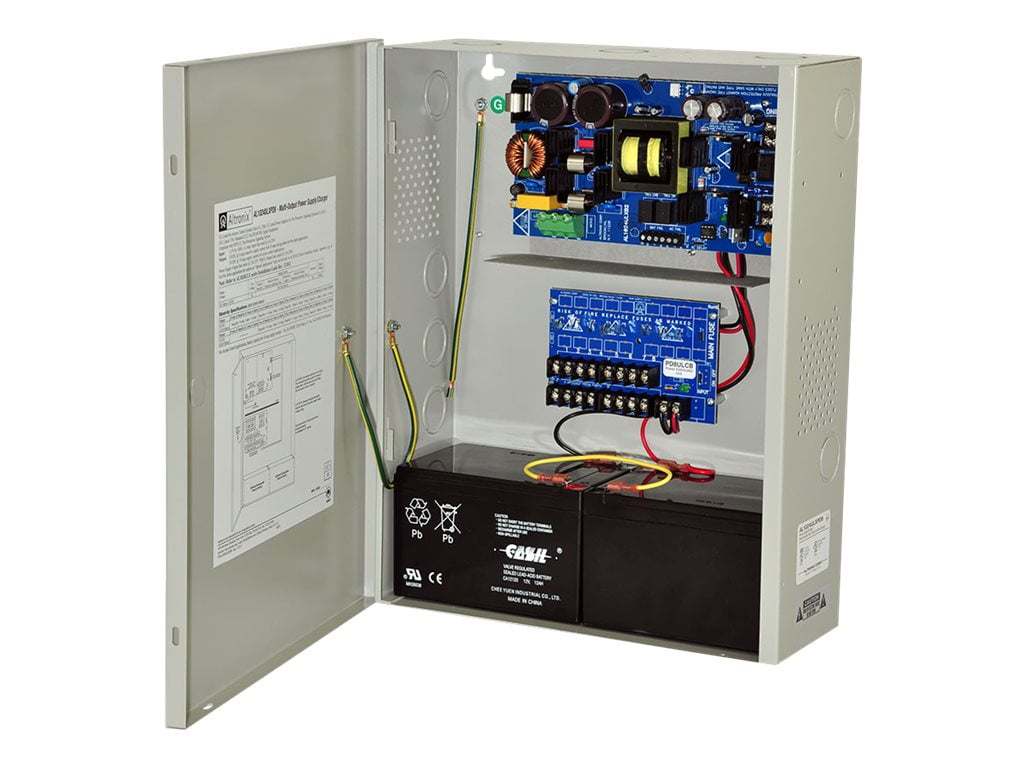 Altronix AL1024ULXPD8CB Power Supply Charger, PTC Class Outputs, 24VDC at 10A, BC400 Enclosure