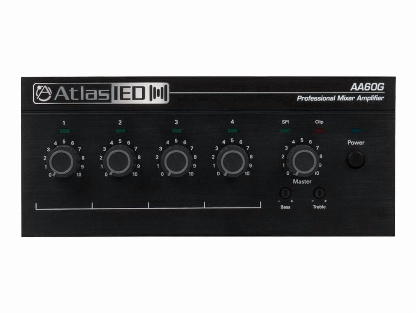 AtlasIED AA60G 4-Input, 60-Watt Mixer Amplifier with Global Power Supply