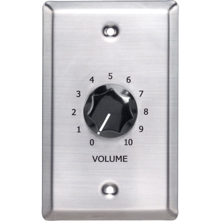 Bogen ATP10 10W Attenuator with Bypass for 25V/70V Speaker Line, Mounts in Standard Single or Double Electrical Box