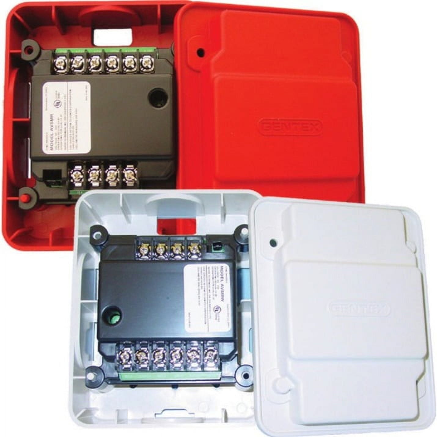Gentex AVSM-R Class or Class Gangable Synchronization Module, Red Faceplate