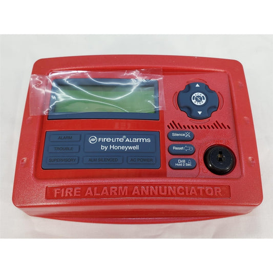 Fire-Lite ANN-80 80-Character Serial LCD Annunciator, Compact, Backlit, Red