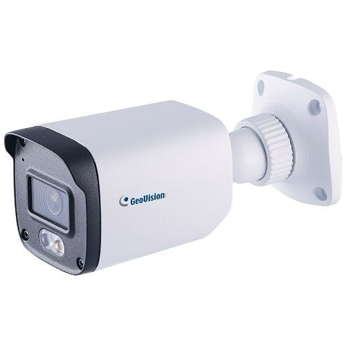 GeoVision 125-GBLF482-3F10 AI 4MP Bullet Camera, 3.6mm Fixed Lens, H.265, Super Low Lux WDR Pro Full