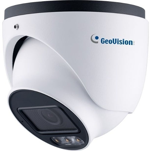 GeoVision GV-GEBN4800-3F 4MP IP Full Color AI-ISP Pro Eyeball Dome Camera, 3.6mm Fixed Lens, WDR, Warm LED