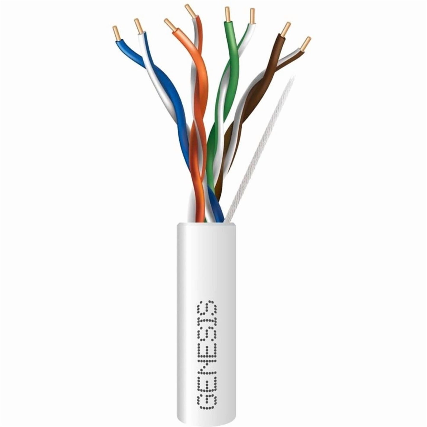 Genesis 63611101 Cat 6 Networking Cable, Plenum, White