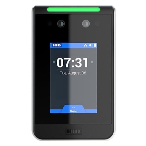 Black electronic device with a display showing time and date, branded 'HID'.